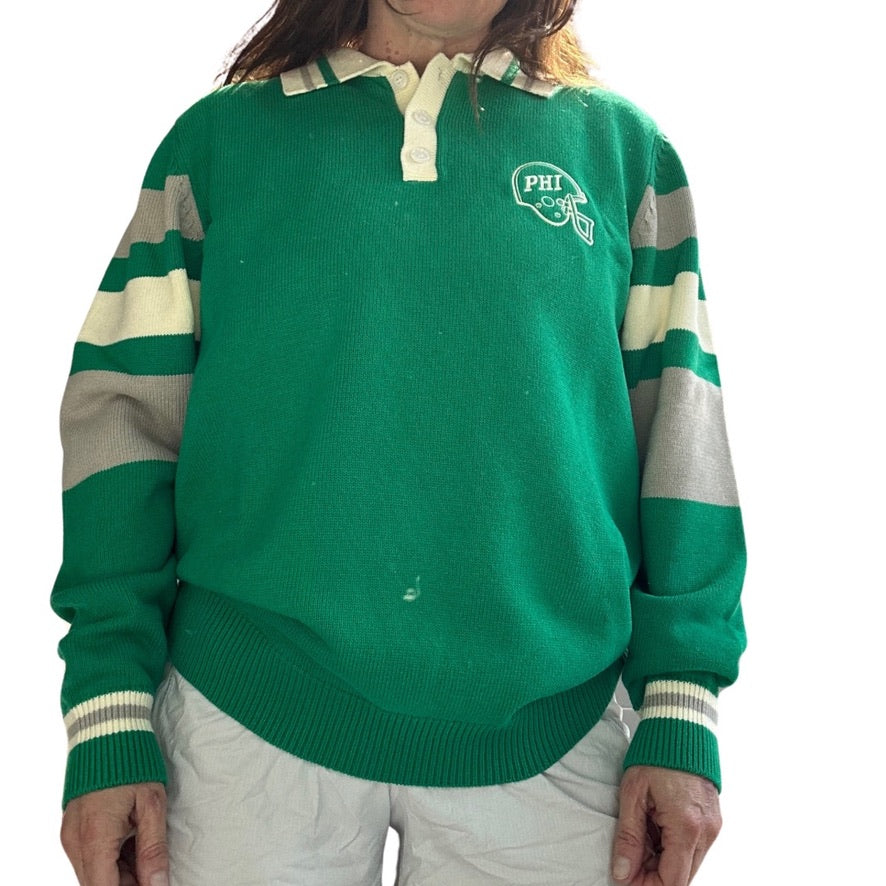 PHILADELPHIA Football Polo Sweater