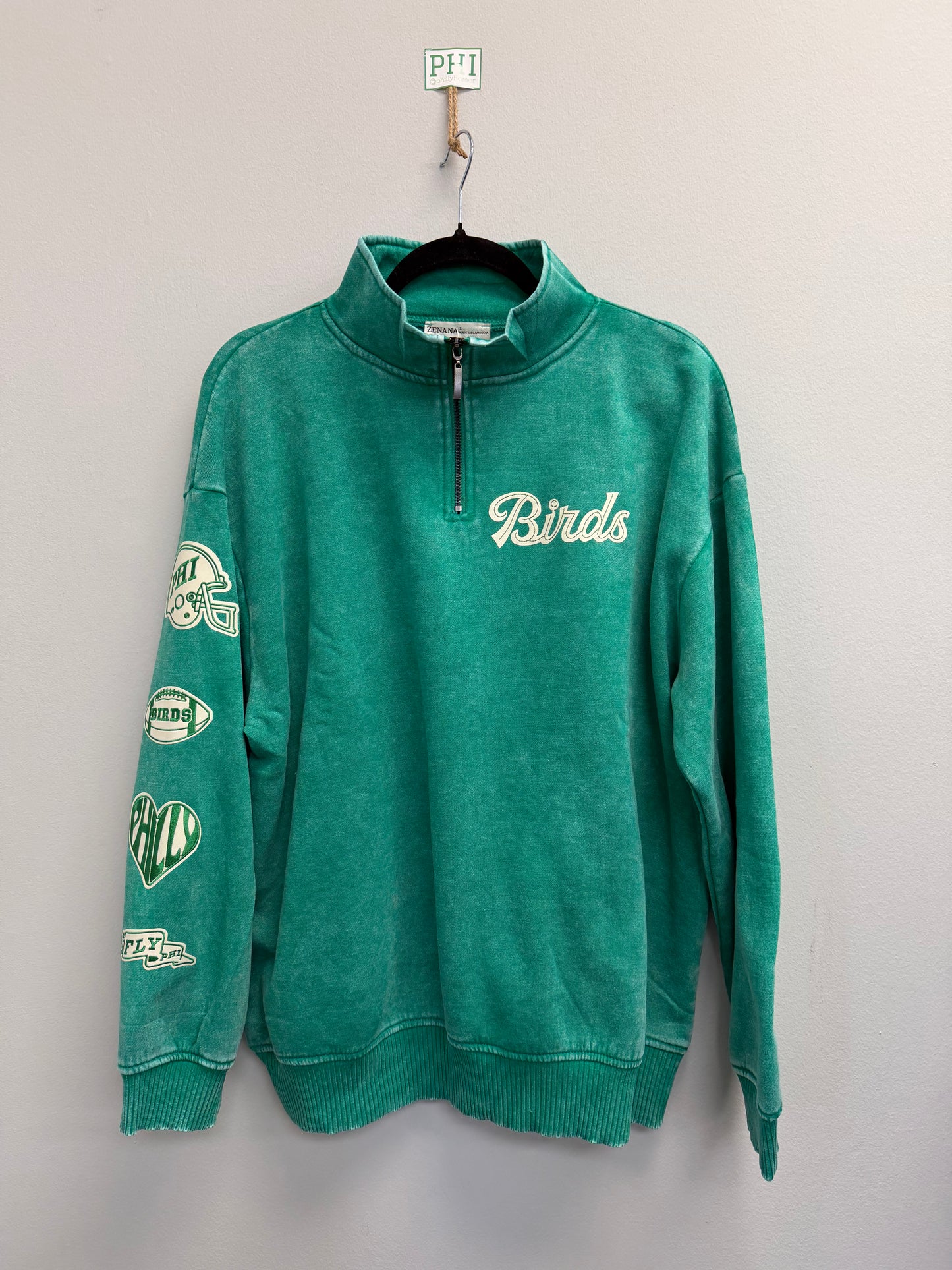 1/4 Zip Patch Sleeve