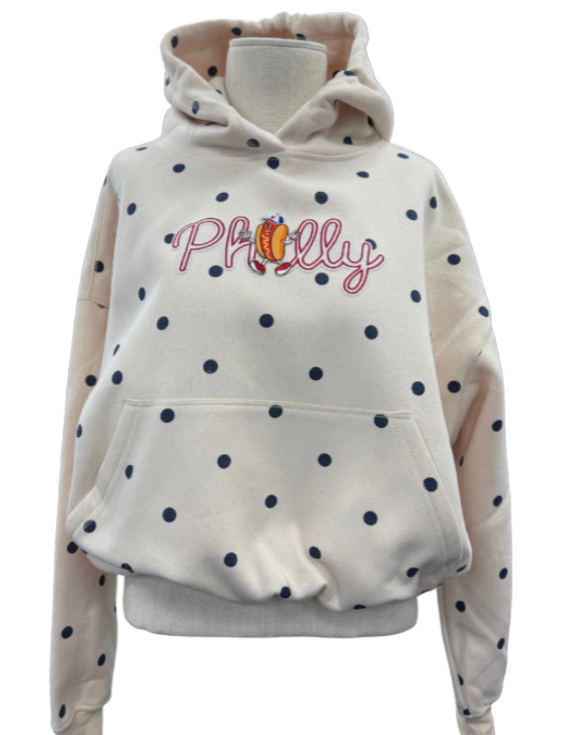 Polka Dot Philly Hotdog Bubble Sweatshirt