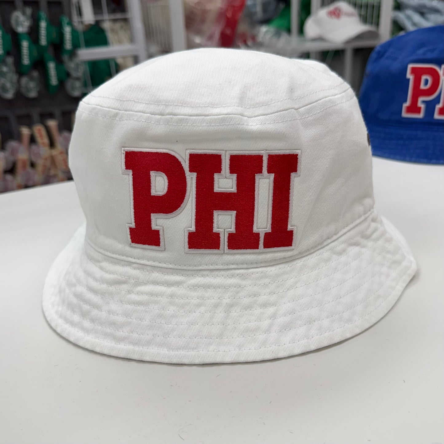 PHI White Bucket Hat