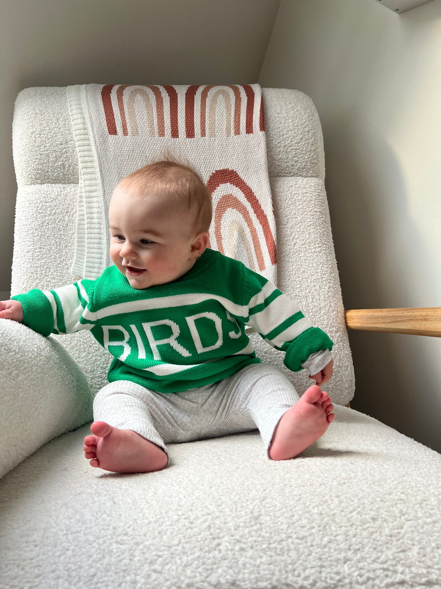 BIRDS Crewneck Sweater-Kids
