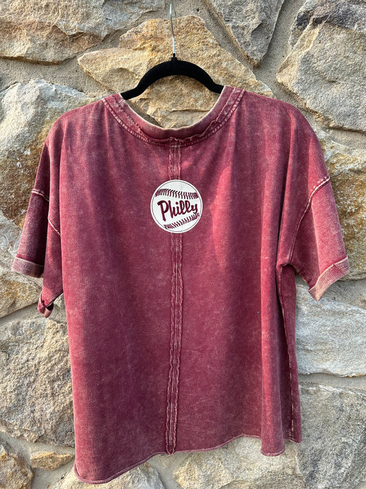 Short Sleeve French Terry Pennant T