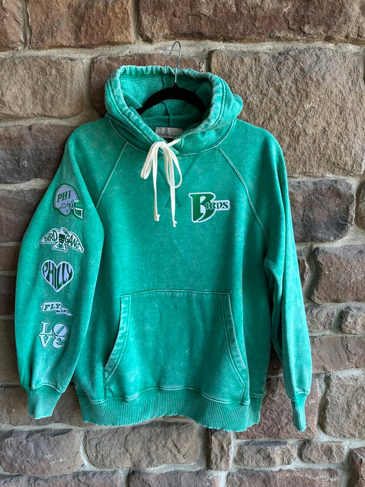 Patch Sleeve Hoodie