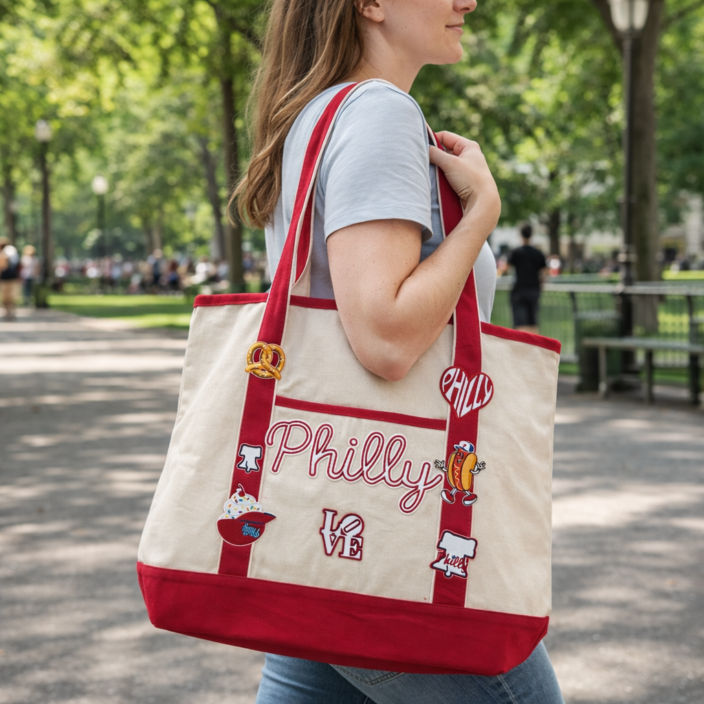Large Tote-red