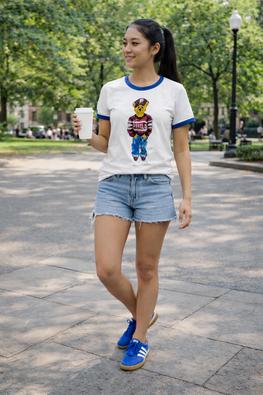 Bear Ringer T- Maroon