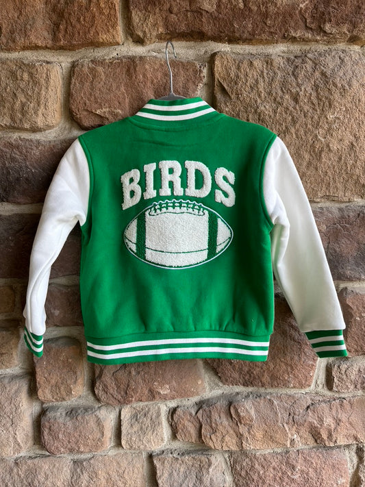 Kids Varsity Jacket-Green