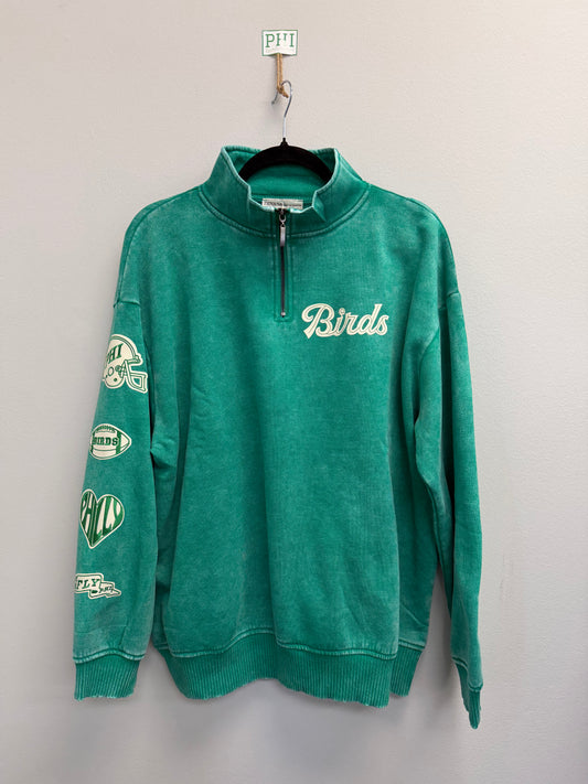 1/4 Zip Patch Sleeve