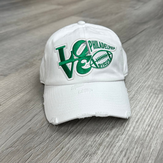 LOVE Baseball Hat-White