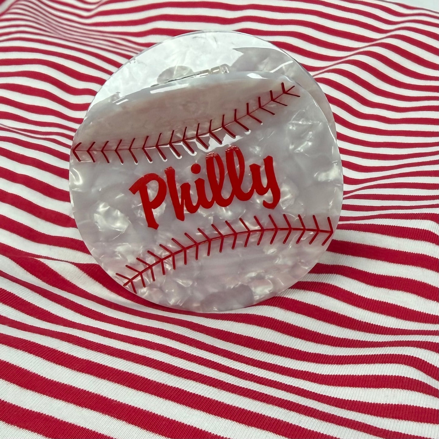 Philly Baseball Hair Clip