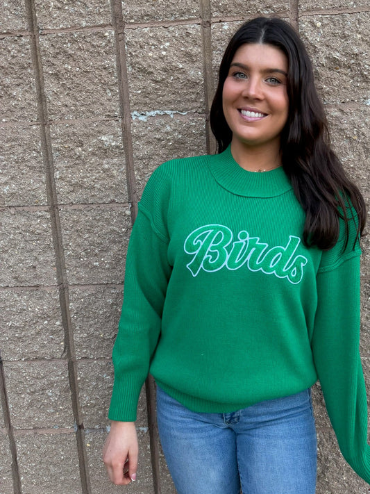 Birds Wideneck Sweater