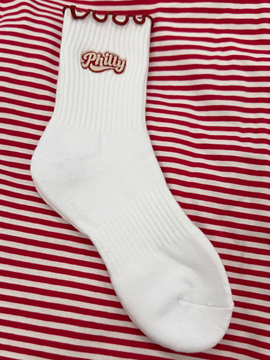 Philly Ruffle Socks