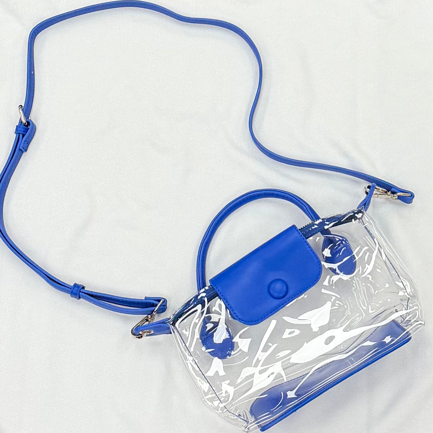 Clear Crossbody-Royal