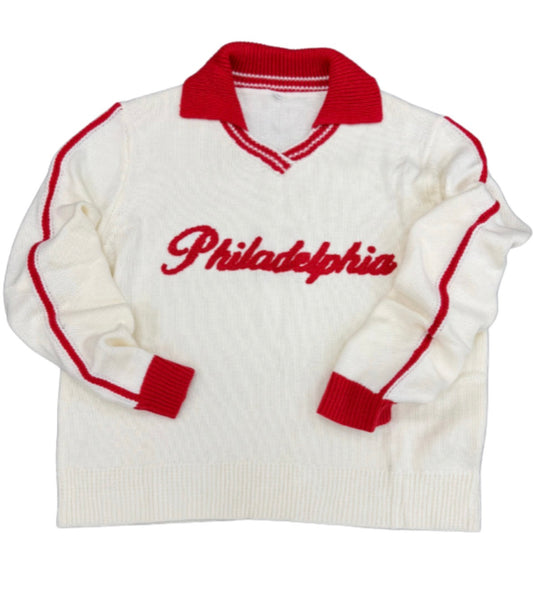 Philadelphia Sweater Red