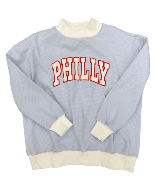 Micro Stripe PHILLY Mockneck