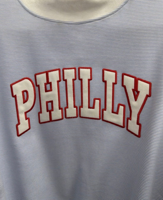 Micro Stripe PHILLY Mockneck