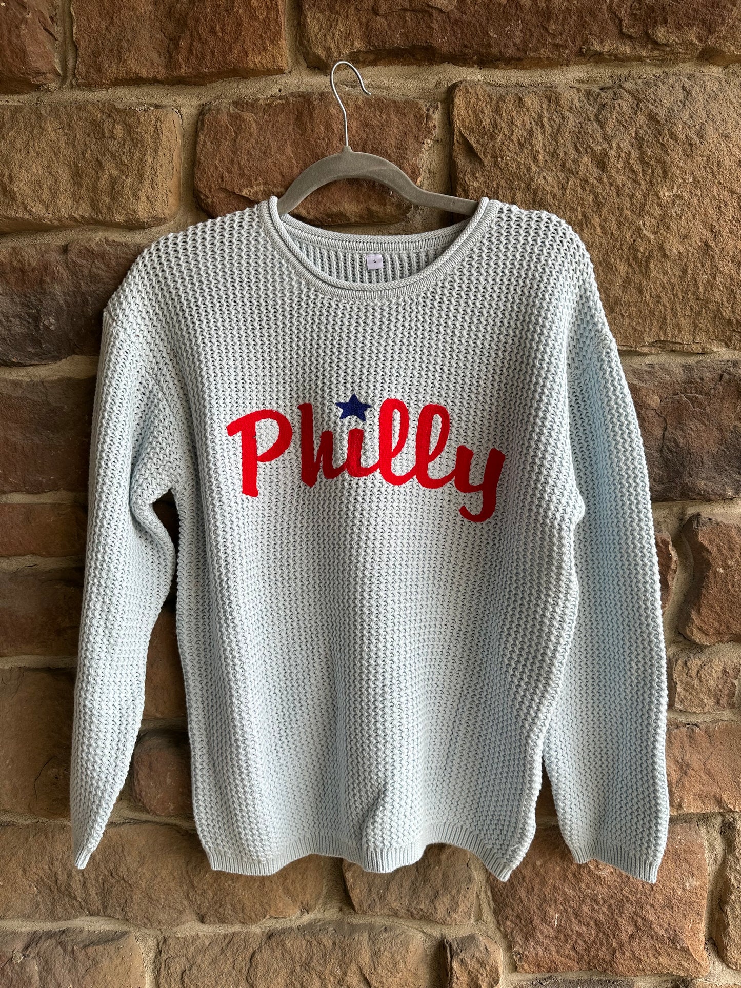 Blue Philly Crewneck Sweater