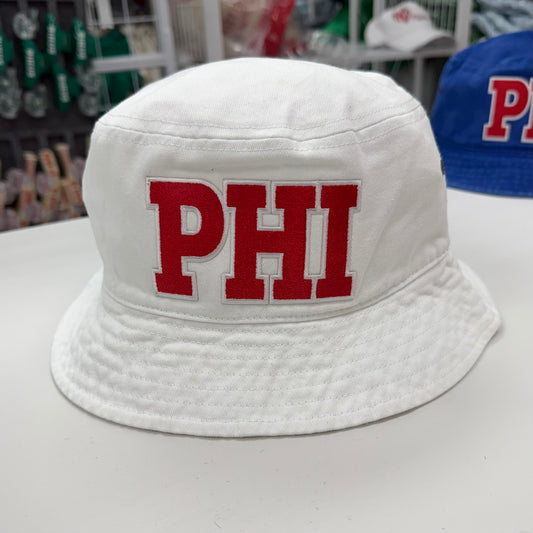 PHI White Bucket Hat