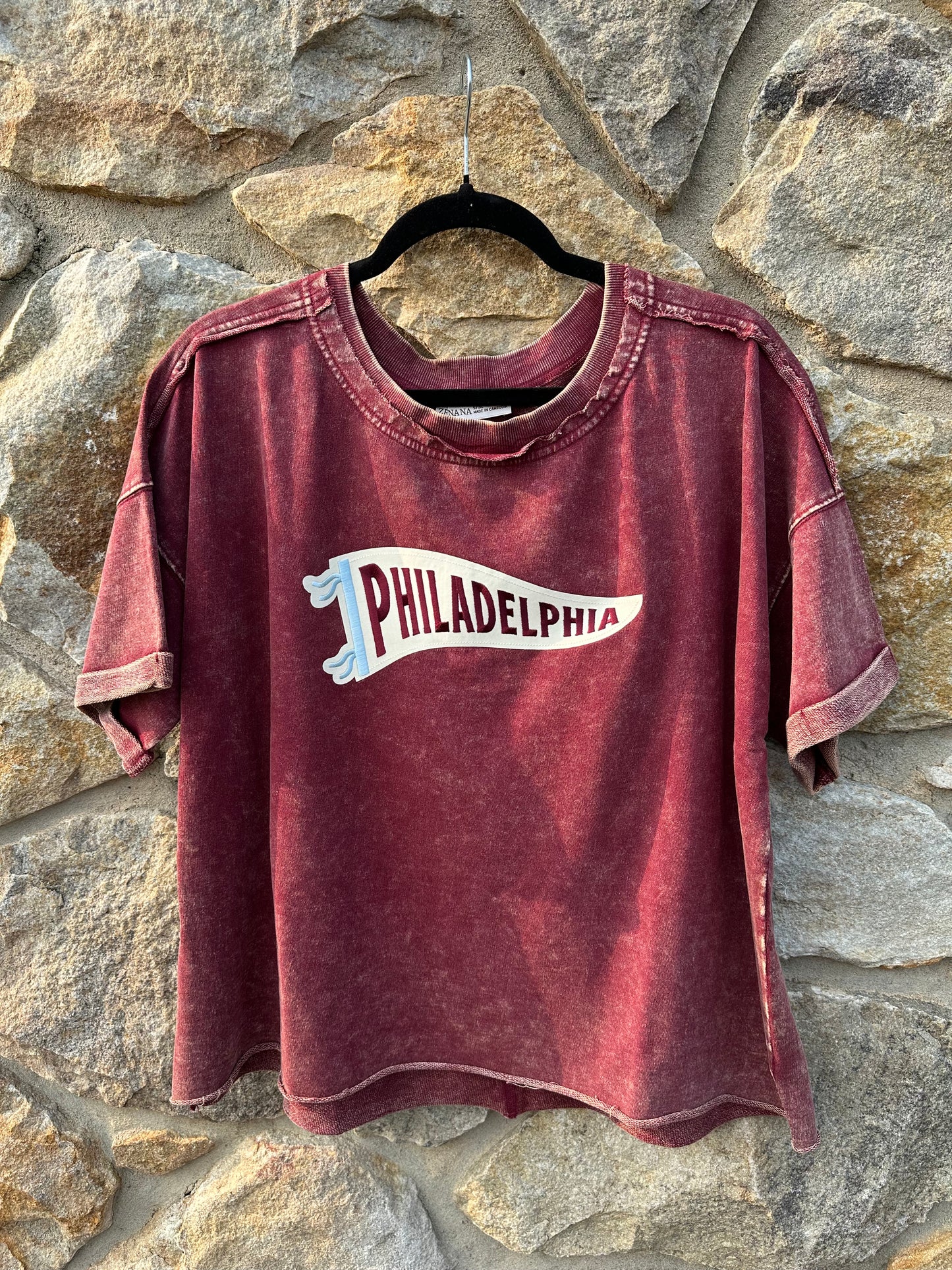 Short Sleeve French Terry Pennant T