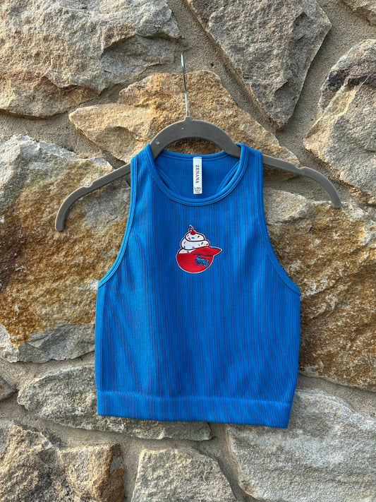 Blue Ice Cream Tank