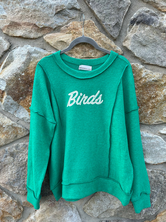 Birds Hacci Lightweight Sweatshirt