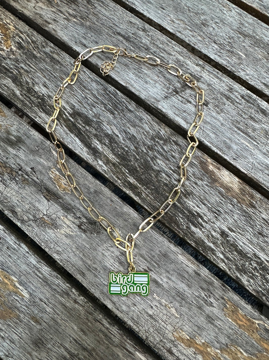 Bird Gang Paperclip Necklace