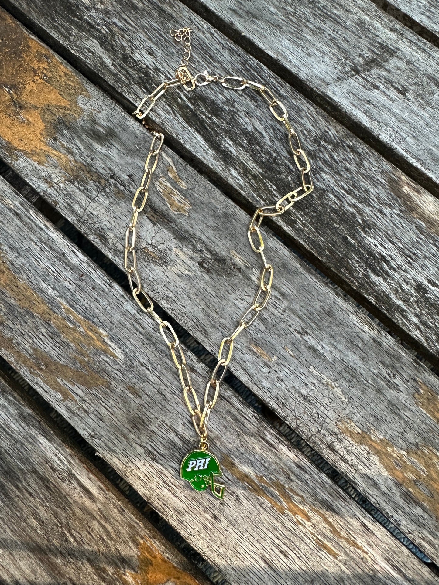 Helmet Paperclip Necklace