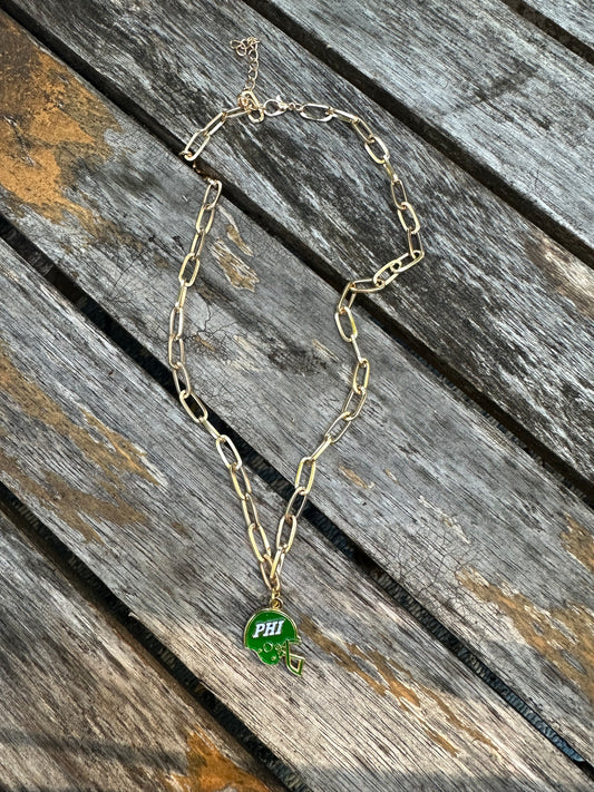 Helmet Paperclip Necklace