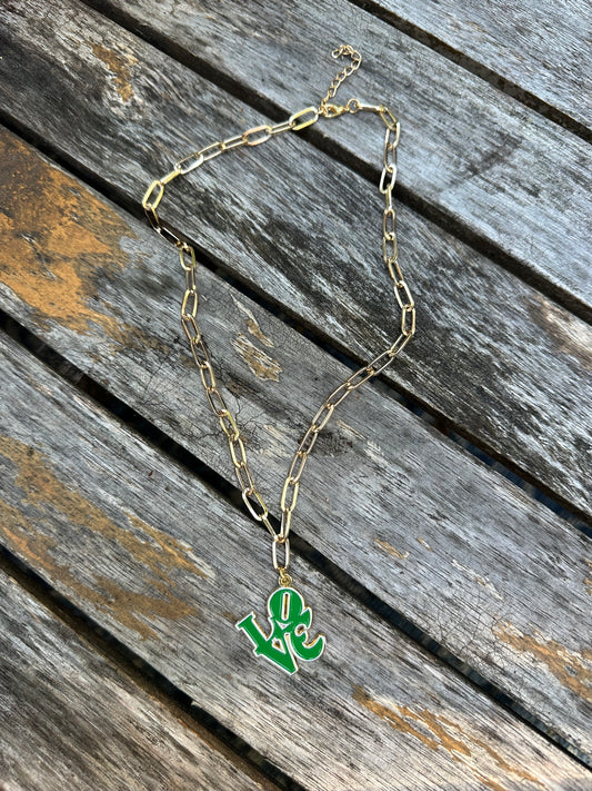 LOVE Paperclip Necklace