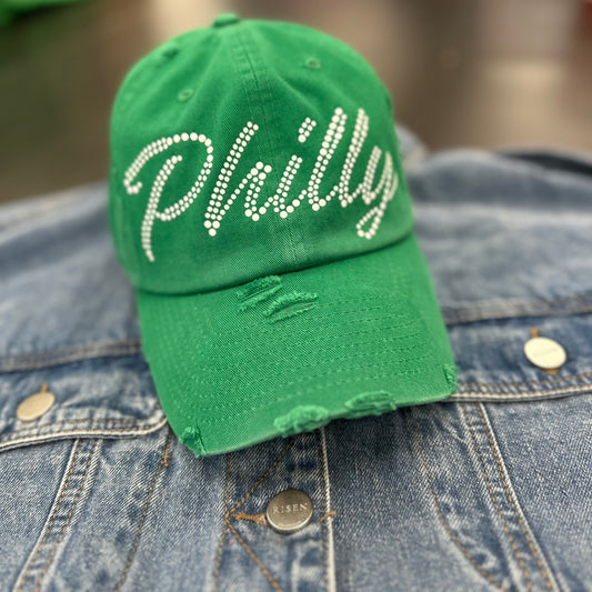 Green Philly Nailhead Hat