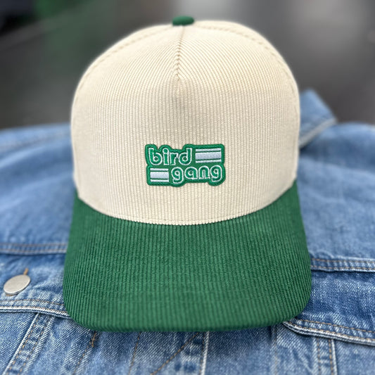 Two Tone Green Cord Hat