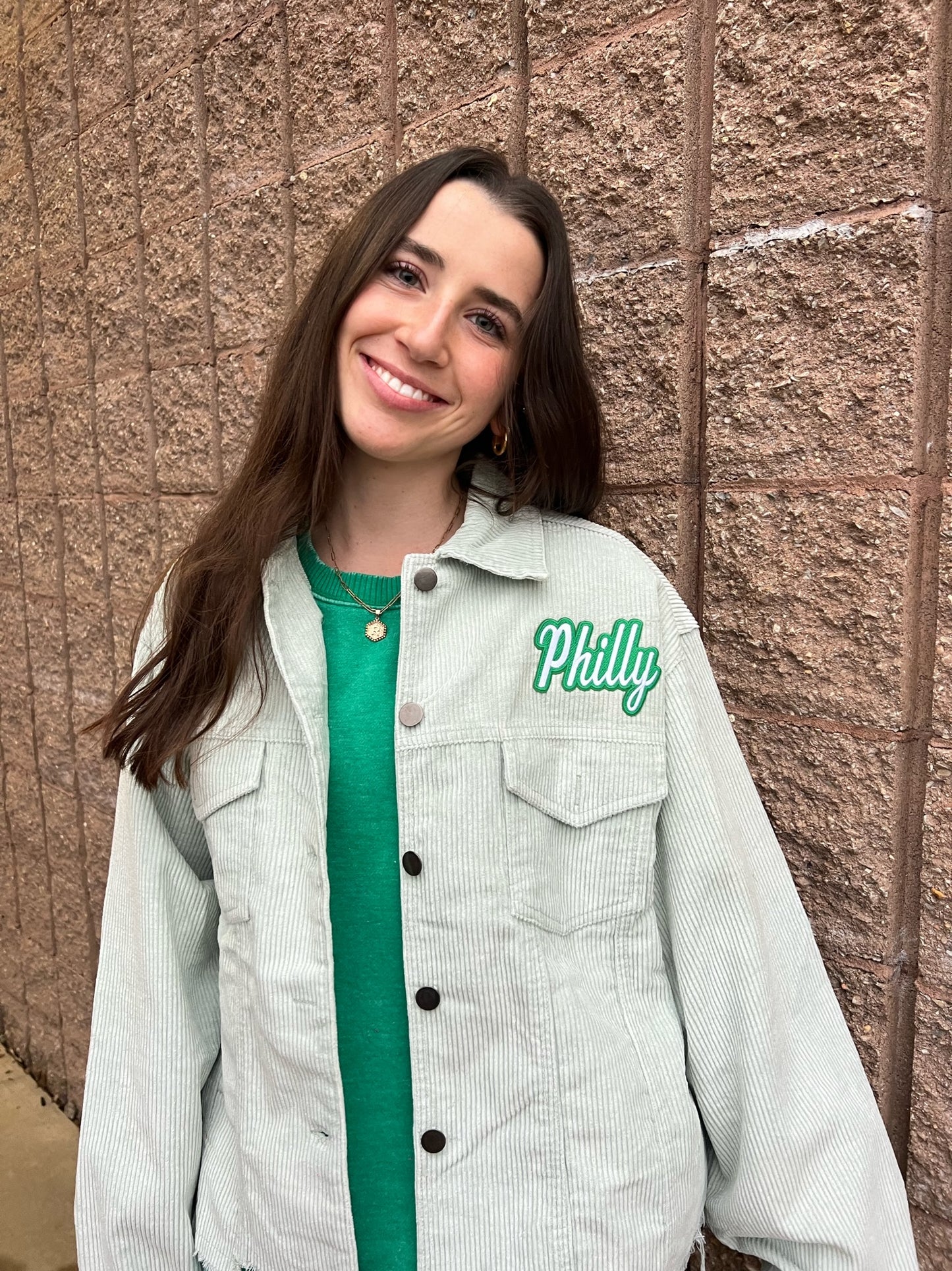 Light Sage Cord Jacket