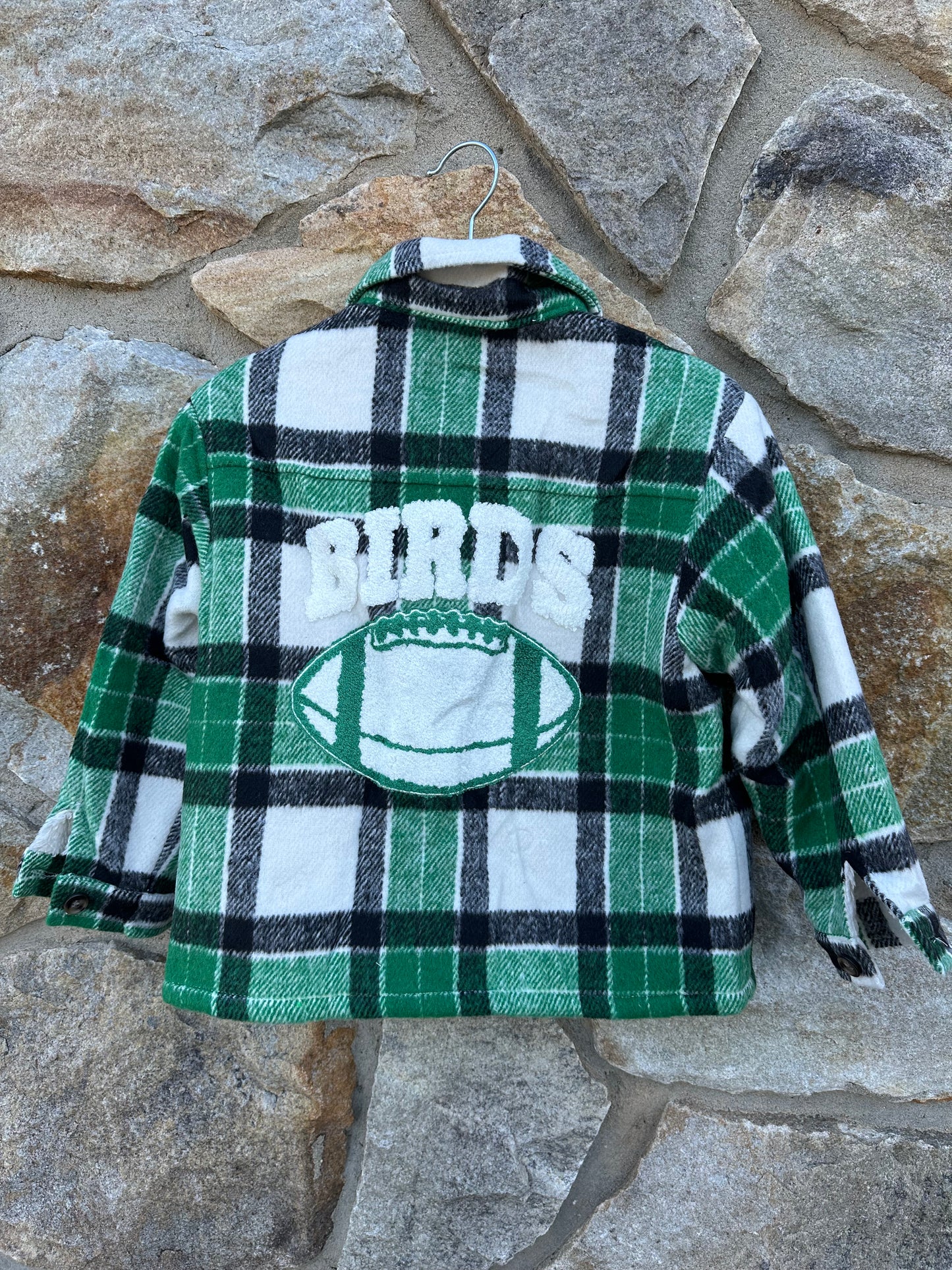Plaid Sherpa Lined Shacket-kids