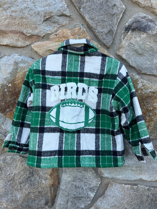 Plaid Sherpa Lined Shacket-kids