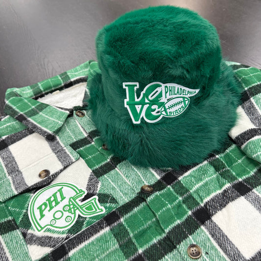 LOVE Fuzzy Bucket Hat