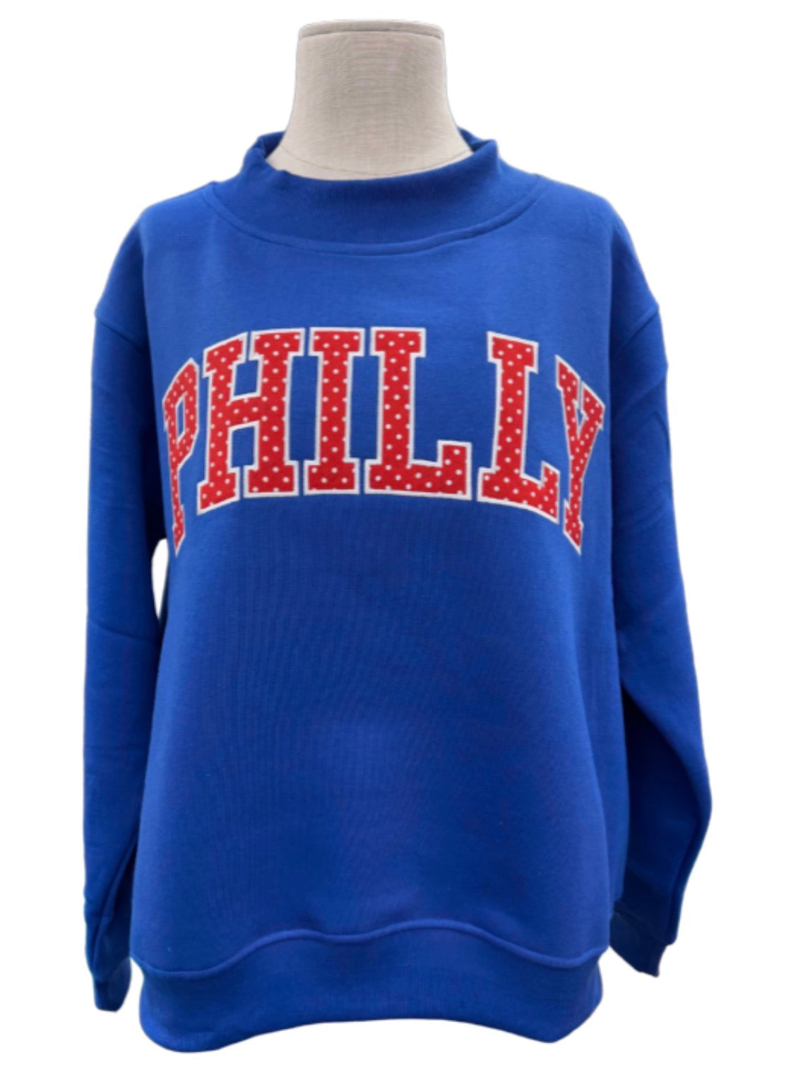 Royal Blue Mockneck Sweatshirt
