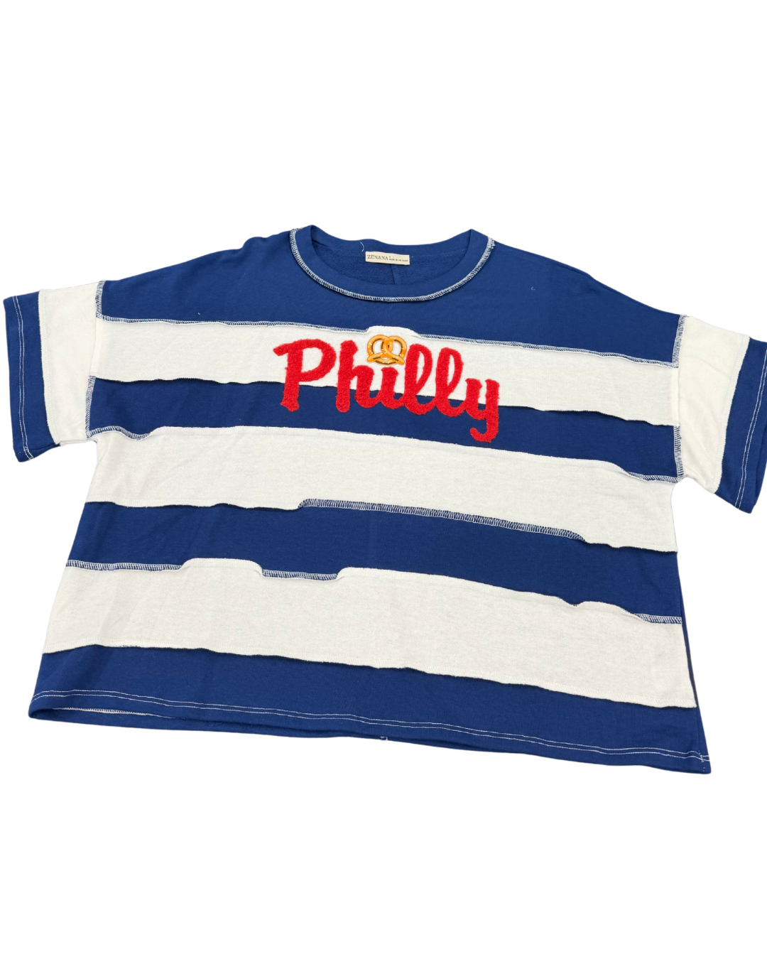 Bold Stripe Philly Pretzel T