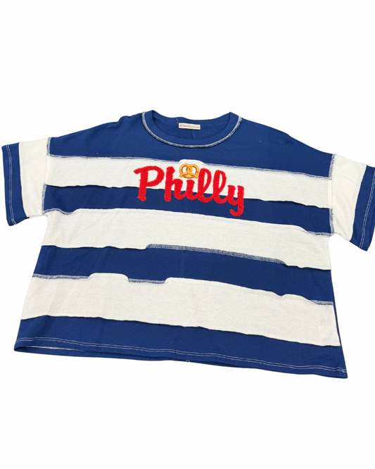 Bold Stripe Philly Pretzel T