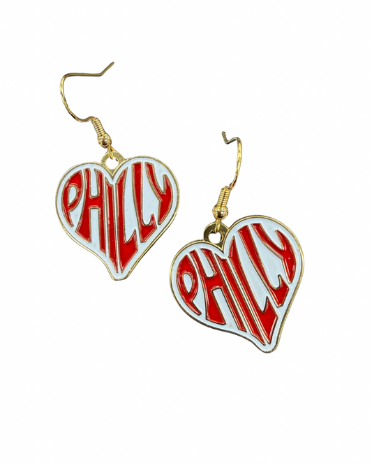 Philly Heart Earrings