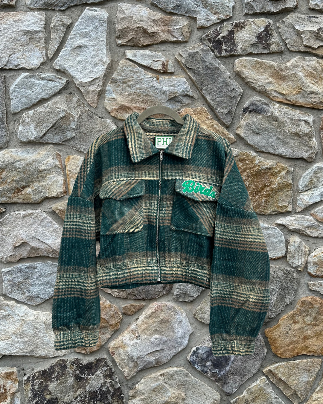 Cropped Plaid Jacket