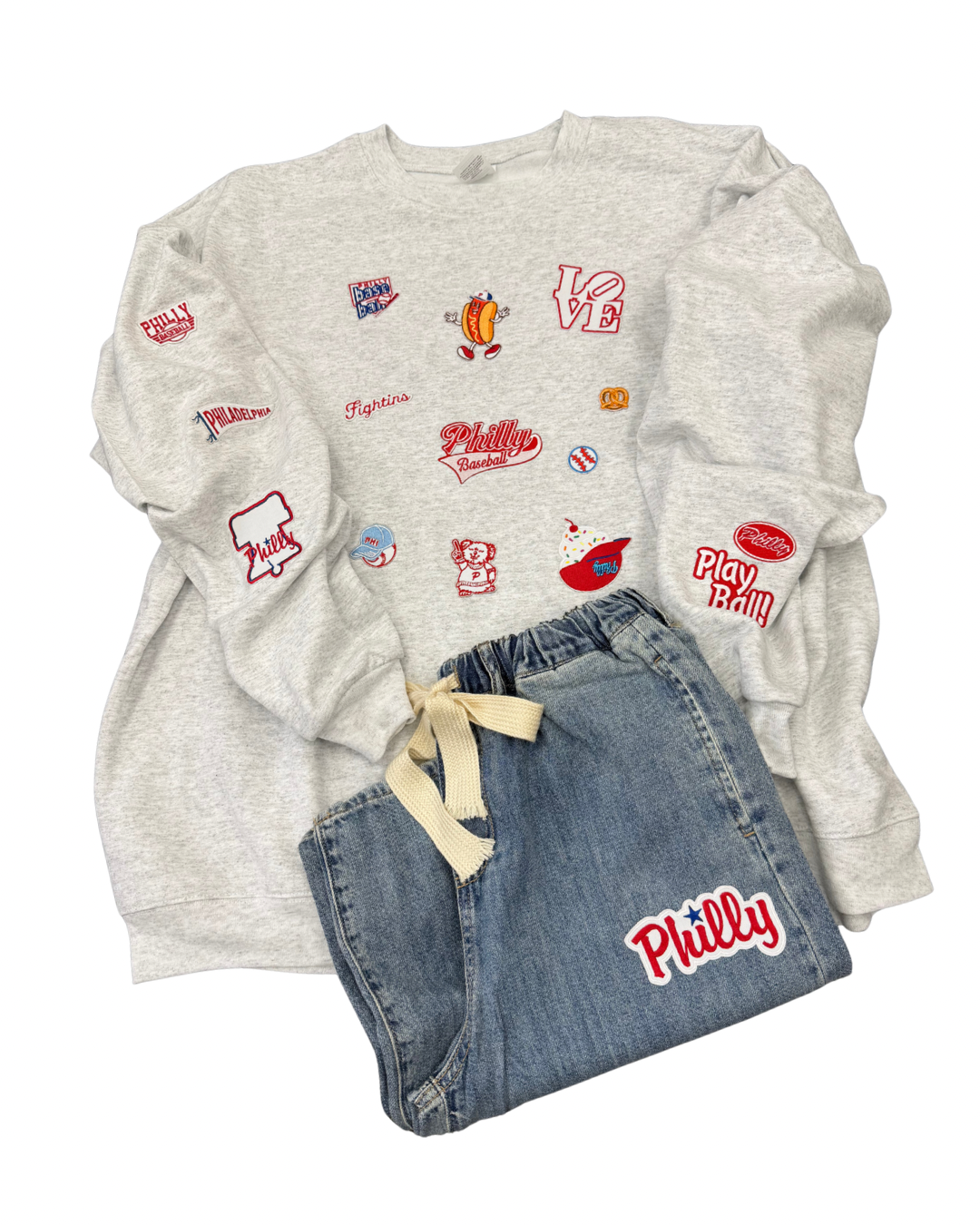 Patched Up Sweatshirt-Adult