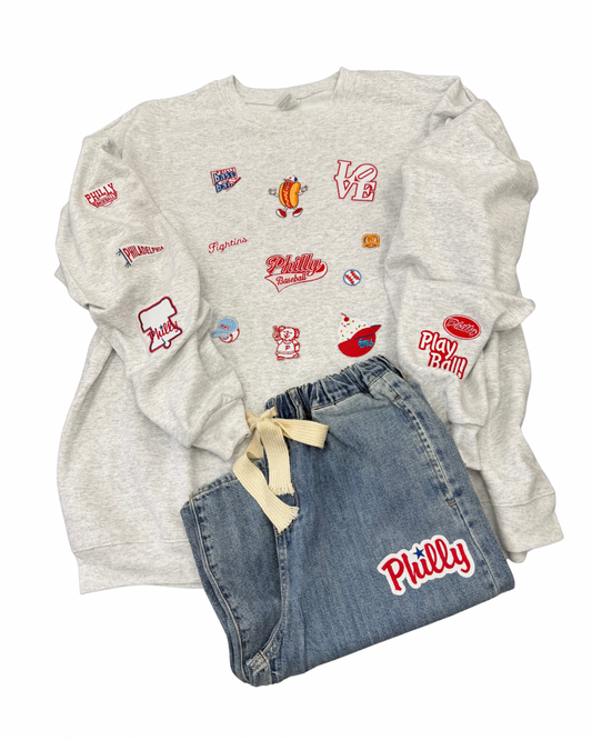 Patched Up Sweatshirt-Adult