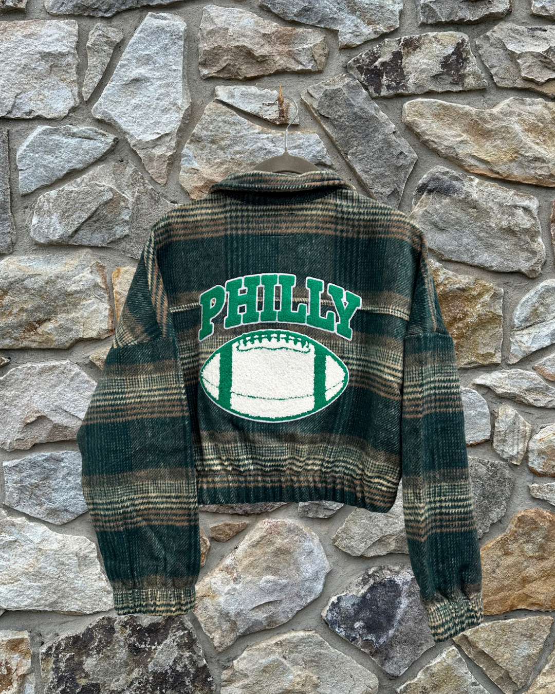 Cropped Plaid Jacket