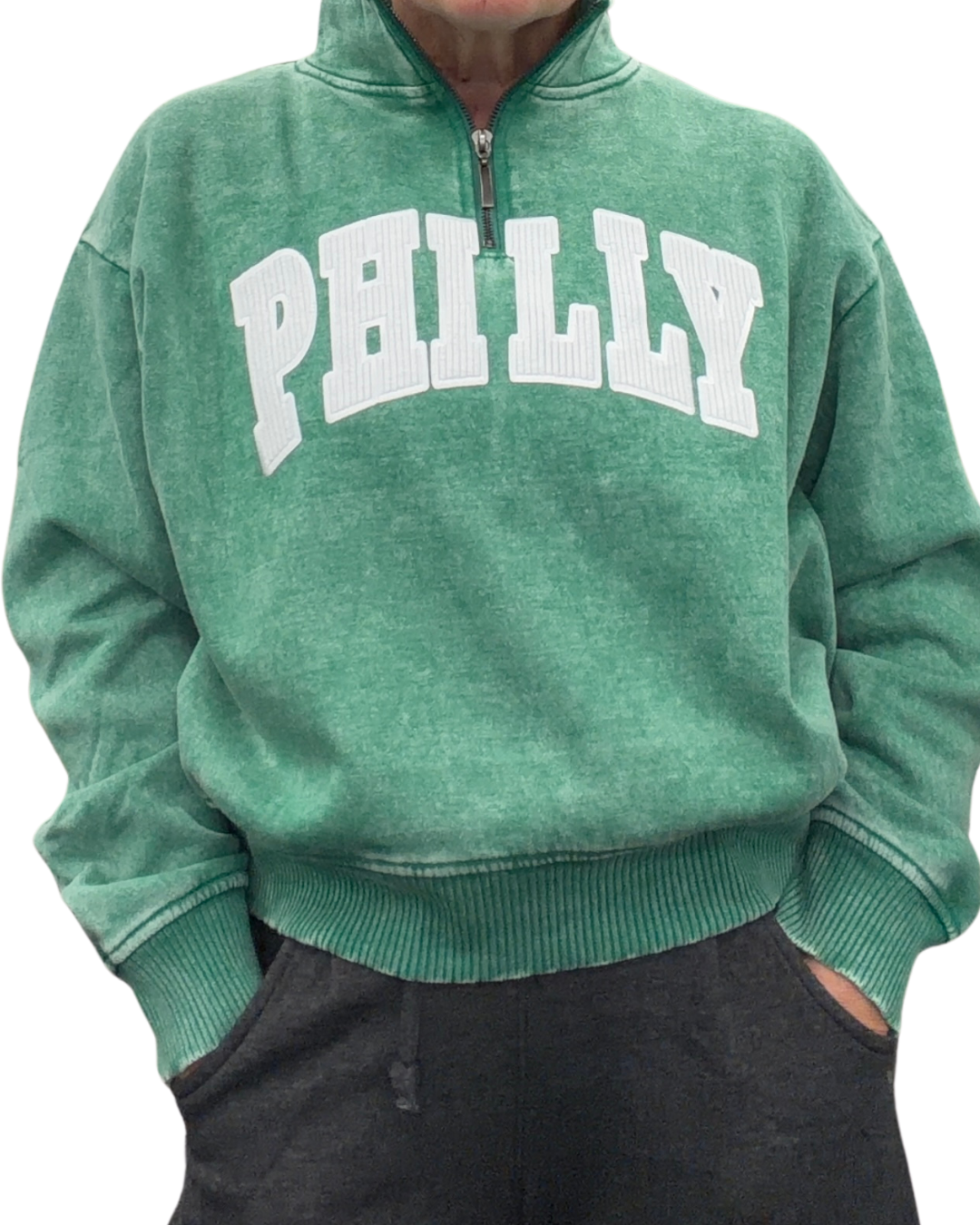 PHILLY Cropped 1/4 Zip