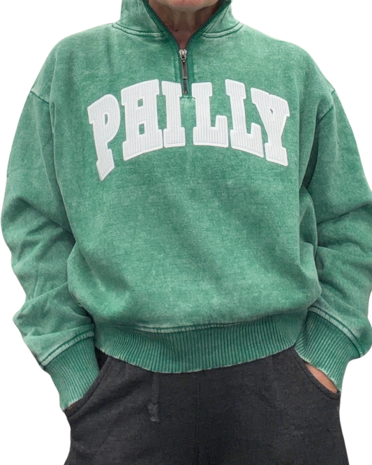PHILLY Cropped 1/4 Zip