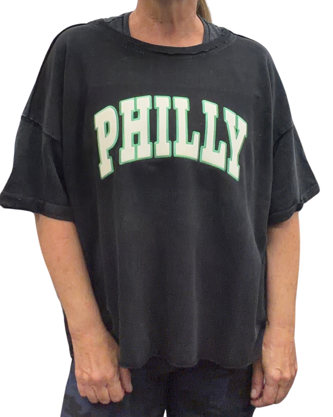 Black Acid Wash PHILLY T-PLUS