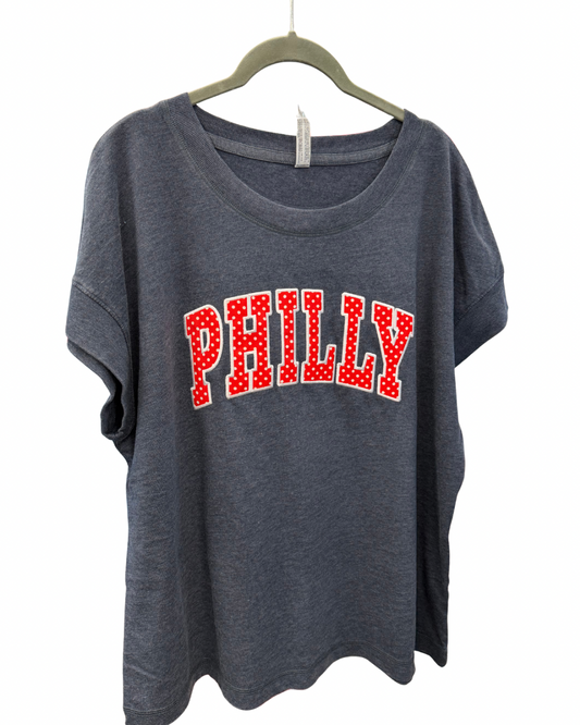 Relaxed Fit PHILLY Polka Dot T