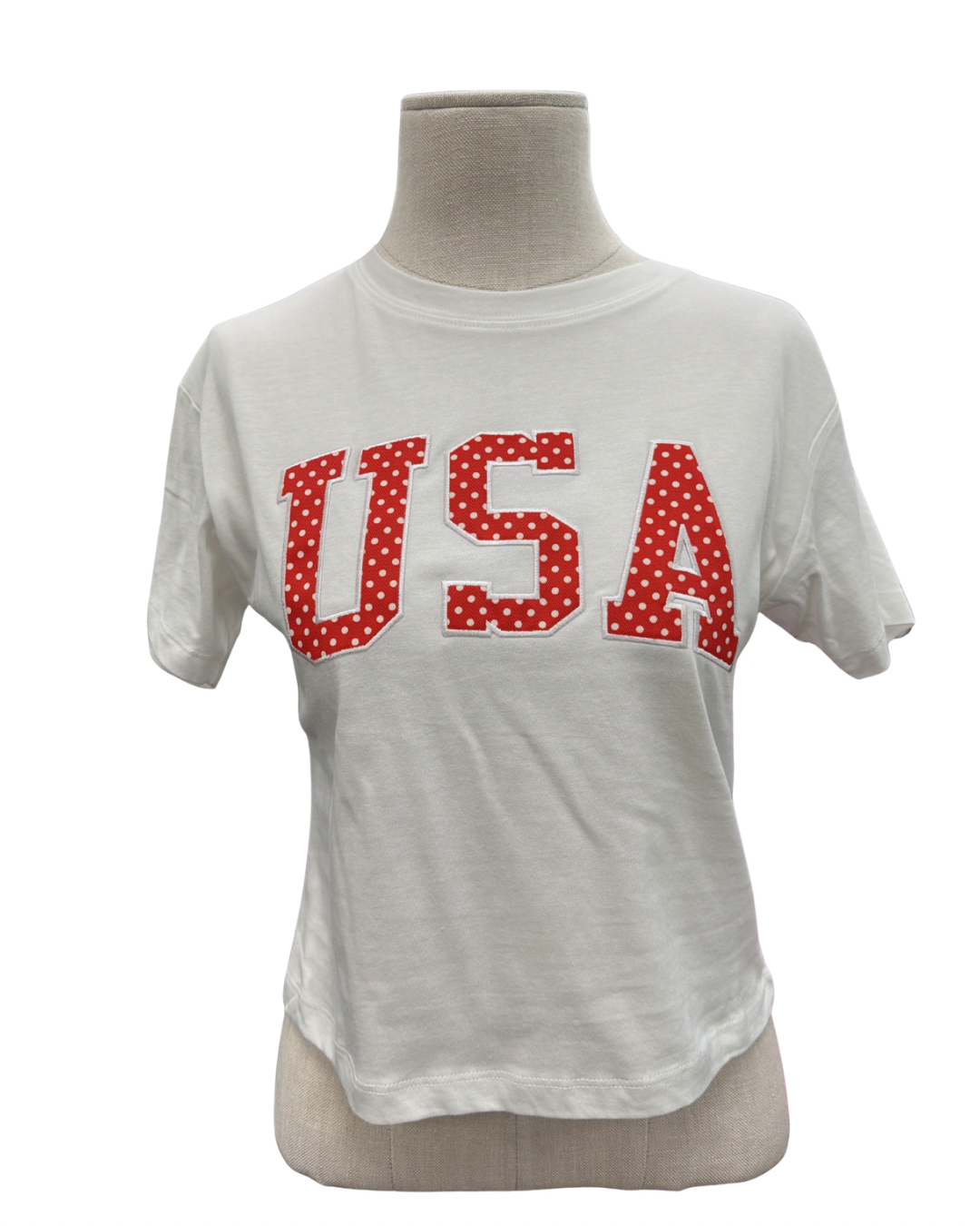 USA Boxy T-white