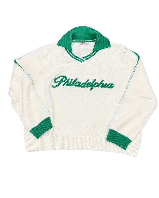 Philadelphia Split Collar Sweater