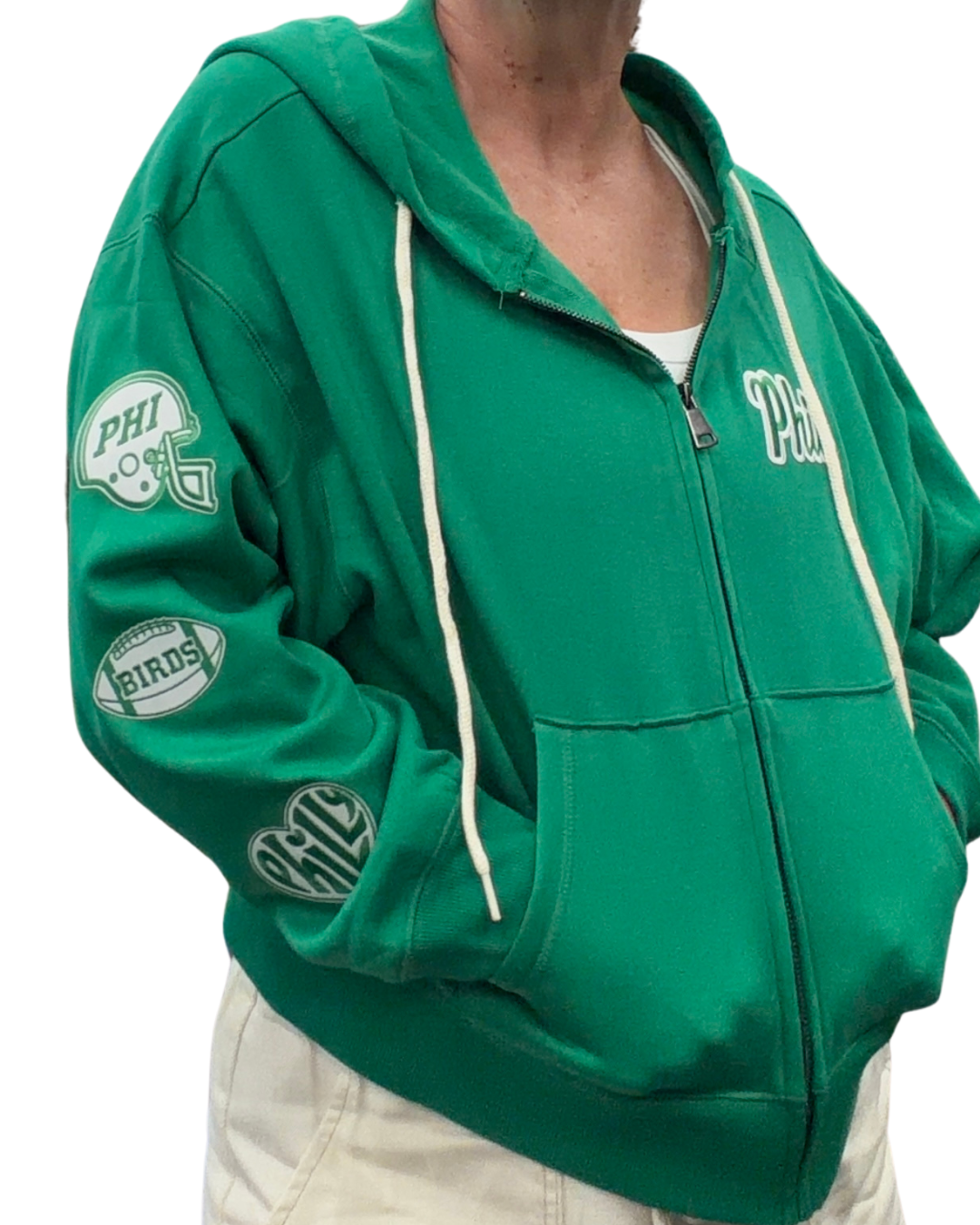 Cropped Zip Hoodie