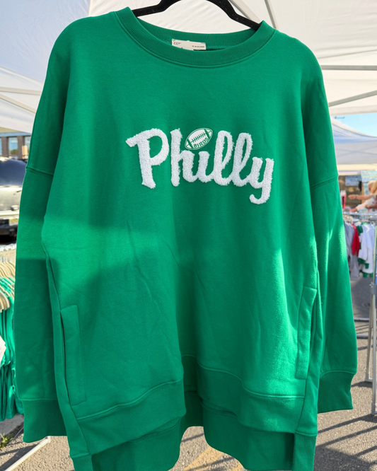 Kelly Fuzzy Philly Sweatshirt